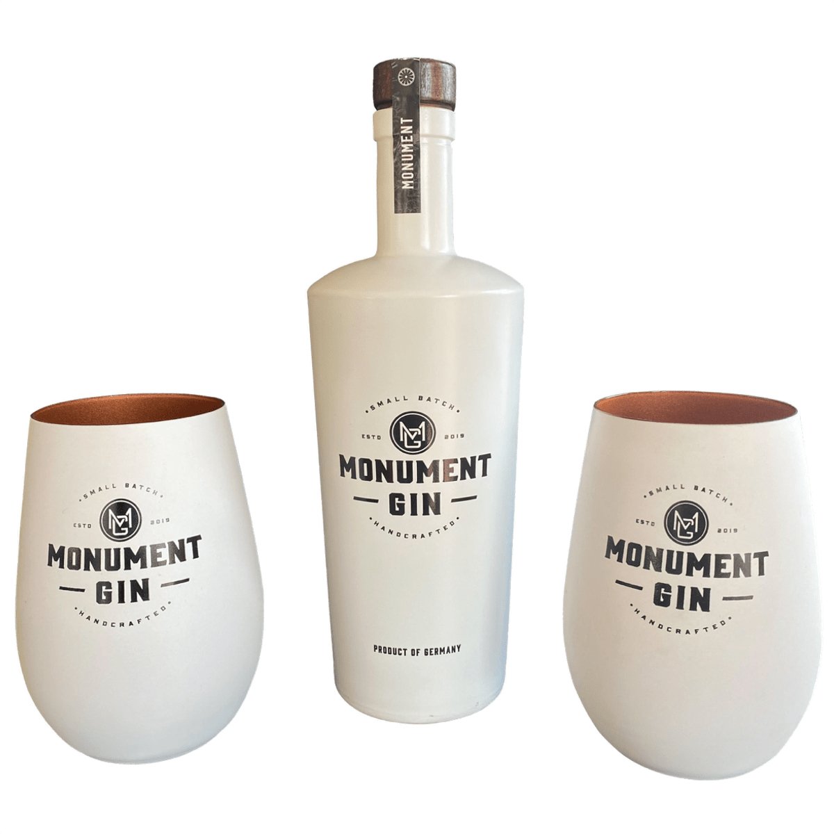 MONUMENT GIN und MONUMENT GIN Becher Set - MONUMENT GIN