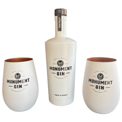 MONUMENT GIN PLUS 2 MONUMENT BECHER
