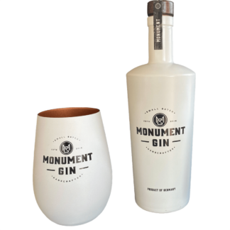 MONUMENT GIN PLUS MONUMENT GIN BECHER